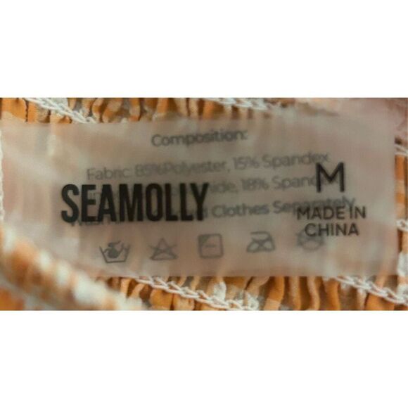 Seamolly 2 Piece Gingham Swimsuit Size Medium - Picture 7 of 7